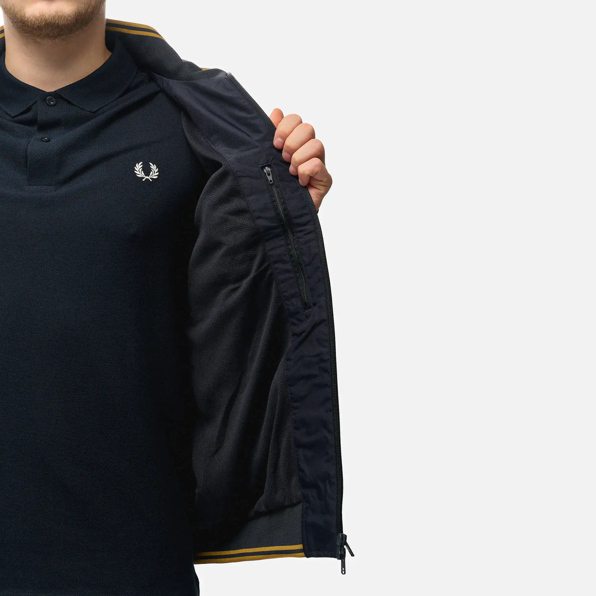 Fred Perry Brentham Jacket Navy