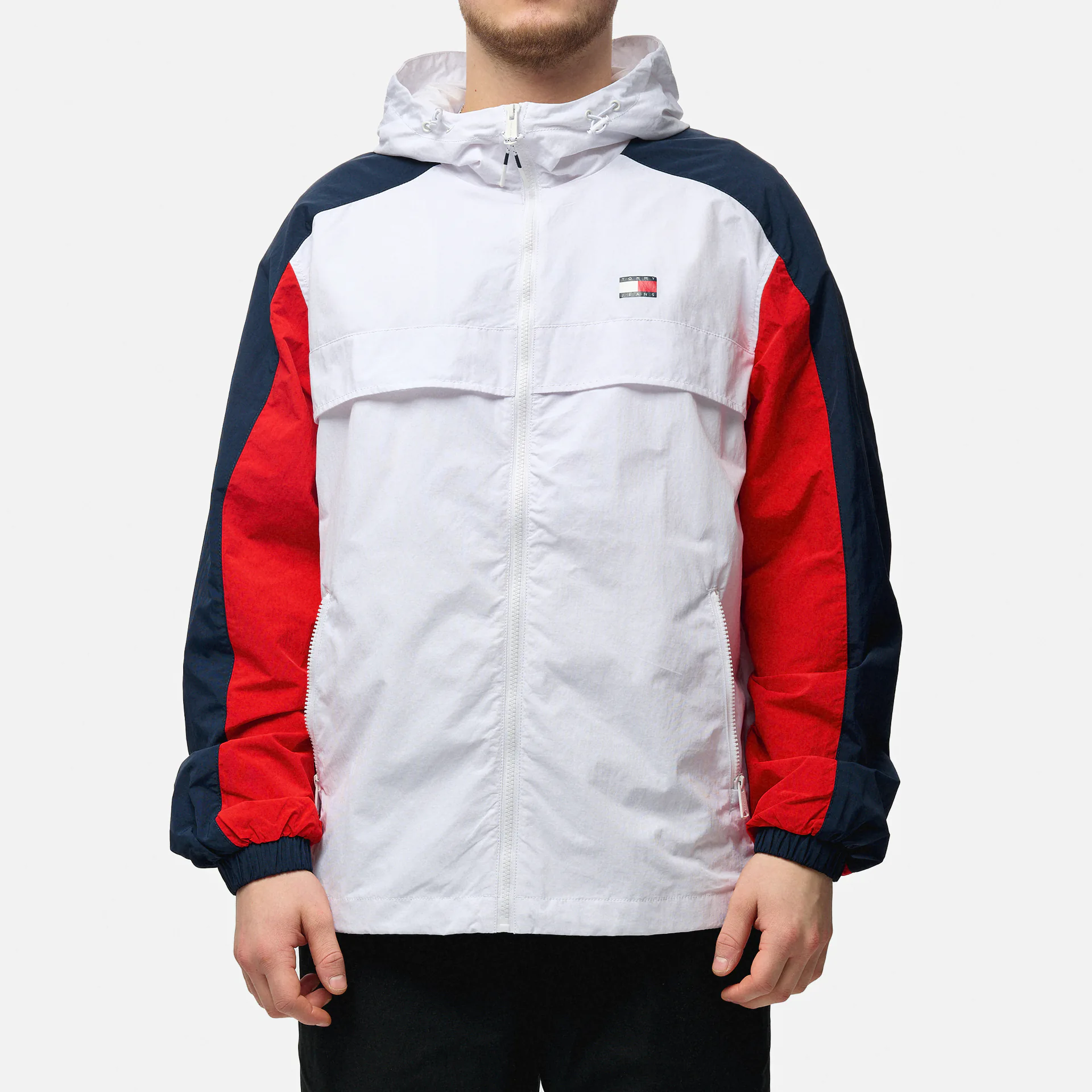 Tommy Jeans Chicago Windbreaker White/Red