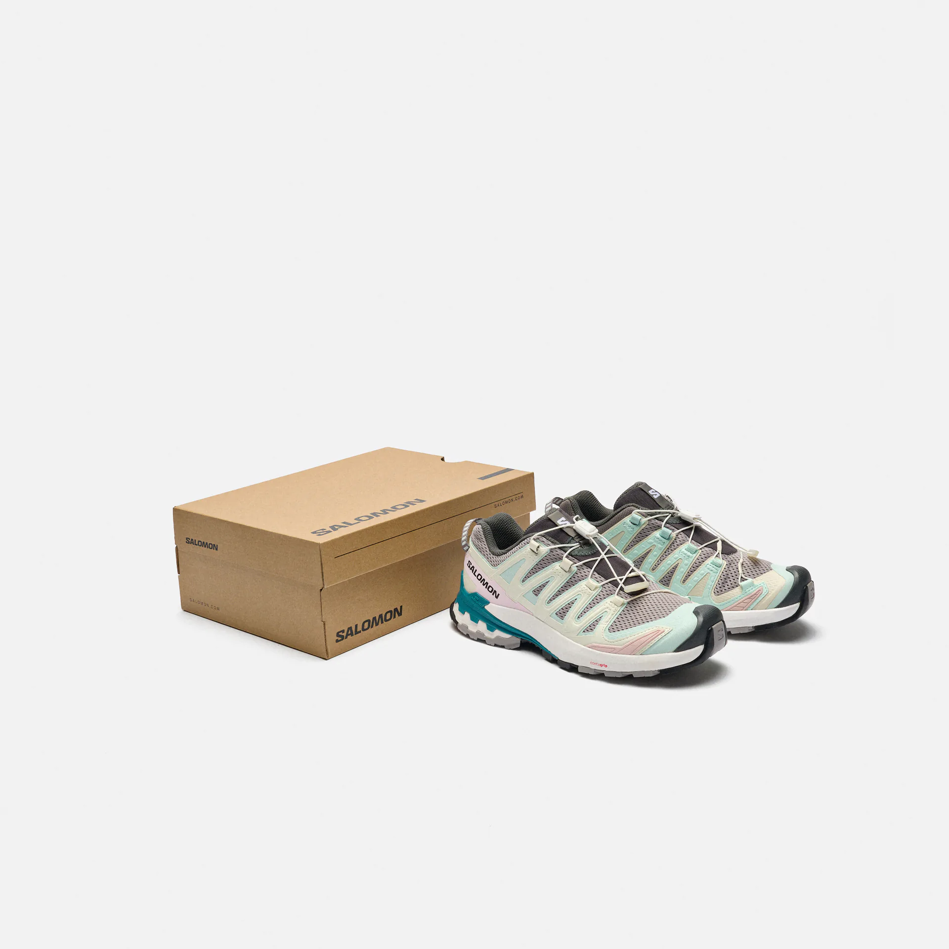 Salomon XA Pro 3D V9 Sneaker Gull/White/Bleached Aqua