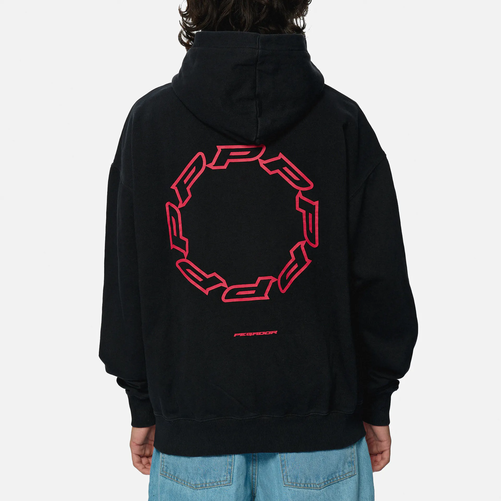 PEGADOR Hawkins Oversized Hoodie Vintage Black