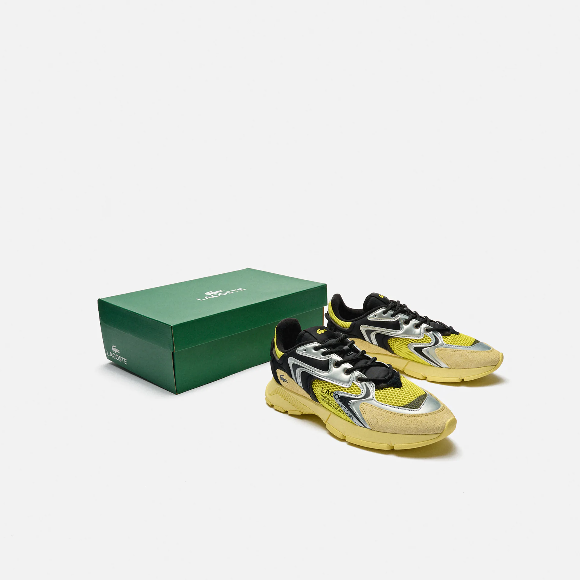 Lacoste L003 Neo Contrasted Textile Sneaker Yellow/Black