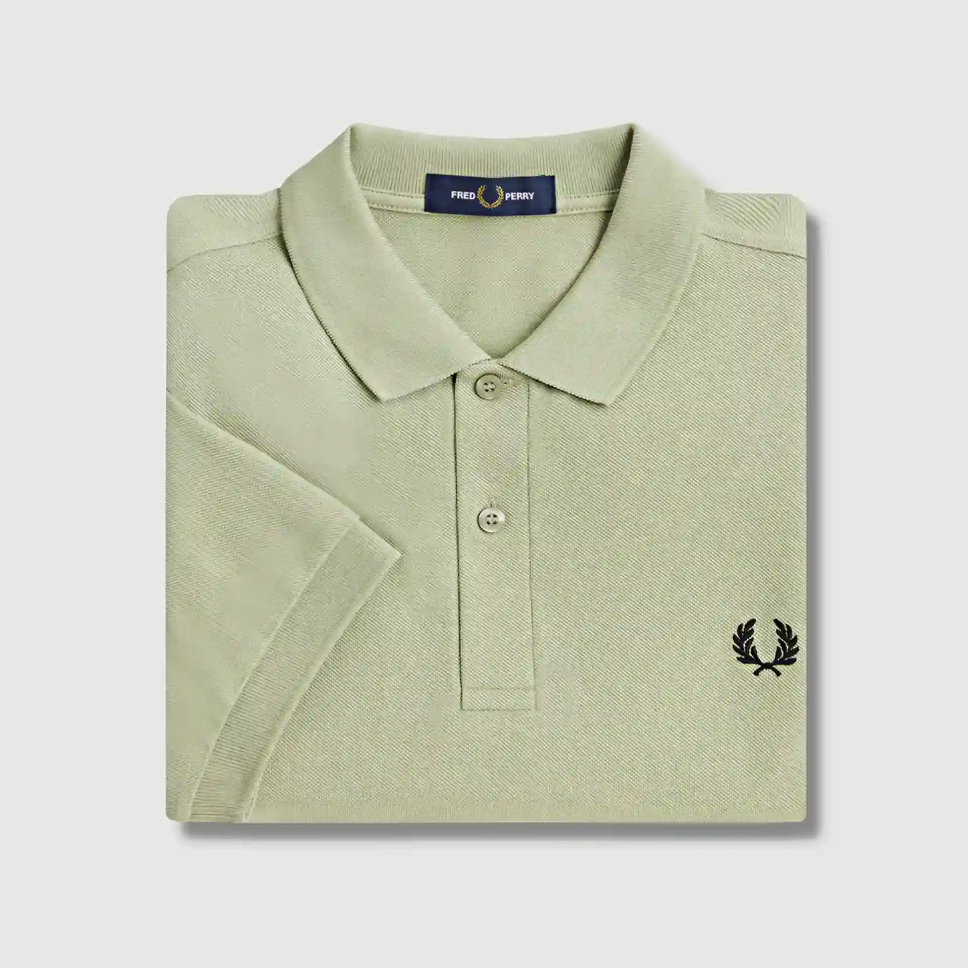 Fred Perry Plain Polo Shirt Seagrass