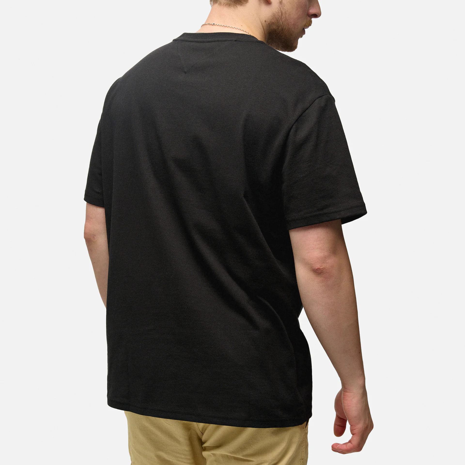 Tommy Jeans Regular Street Sig Flag T-Shirt Black