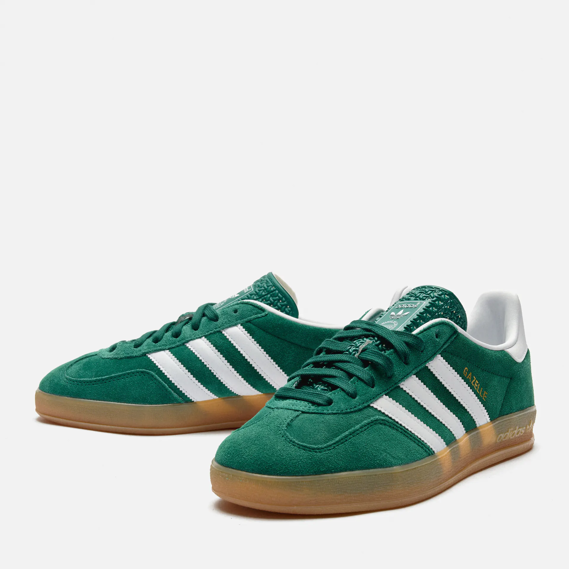 adidas Originals Gazelle Indoor Sneaker Collegiate Green/Footwear White/Gum