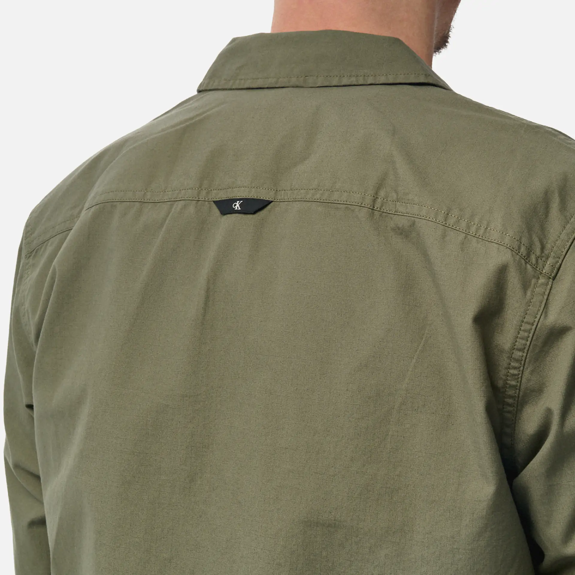 Calvin Klein Jeans Relaxed Overshirt Dusty Olive