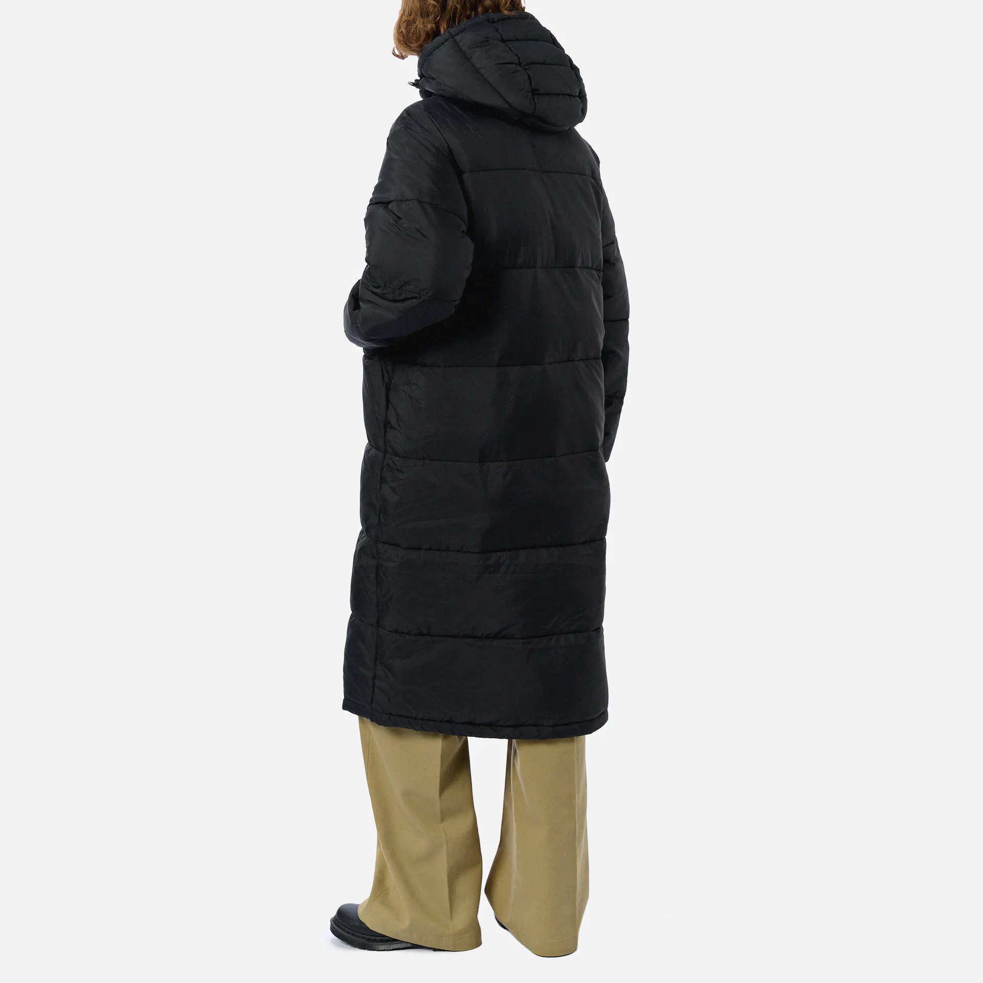 Dickies Alatna Long Puffer Coat Jacket Black