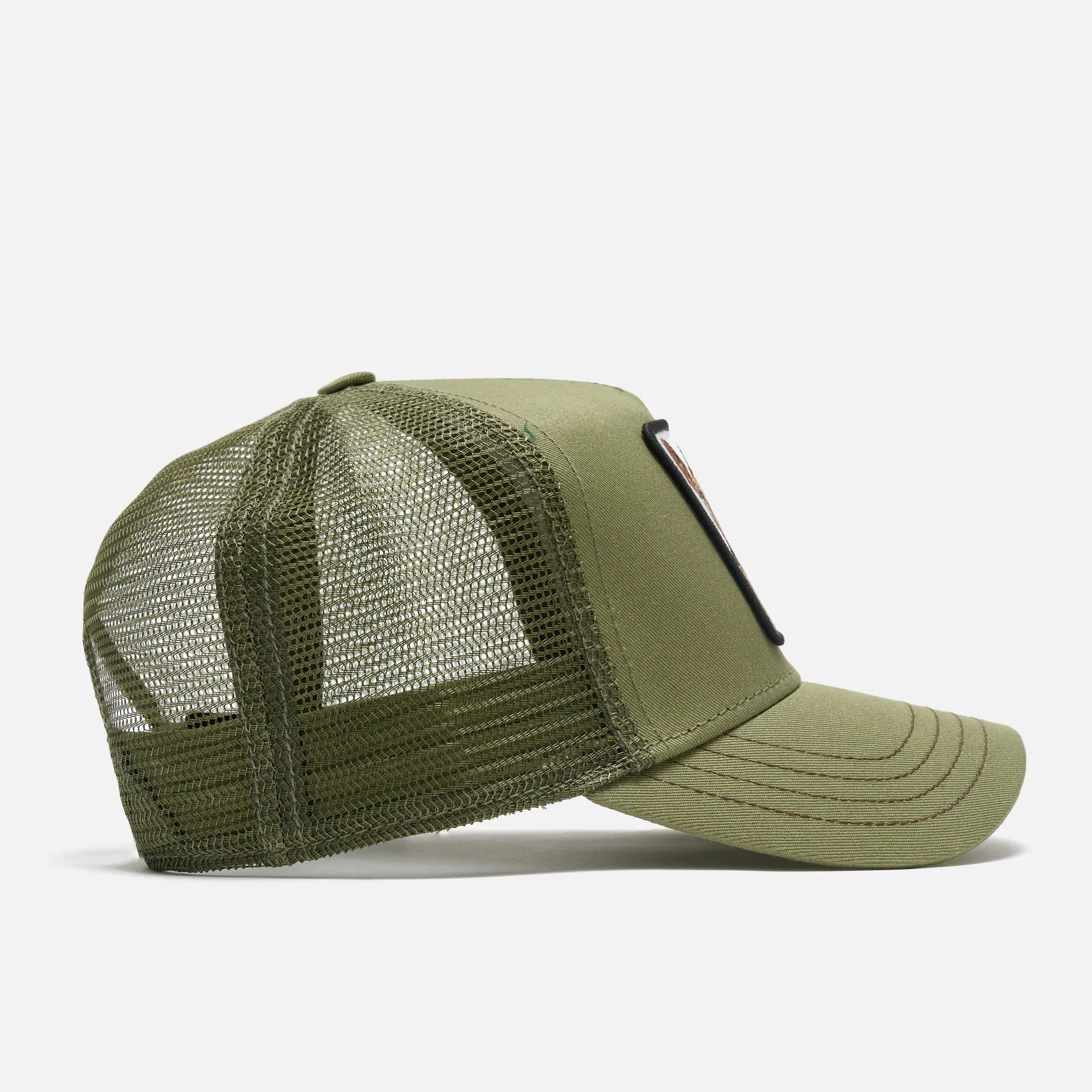 Goorin Bros The Baddest Boy Baseball Trucker Cap Olive