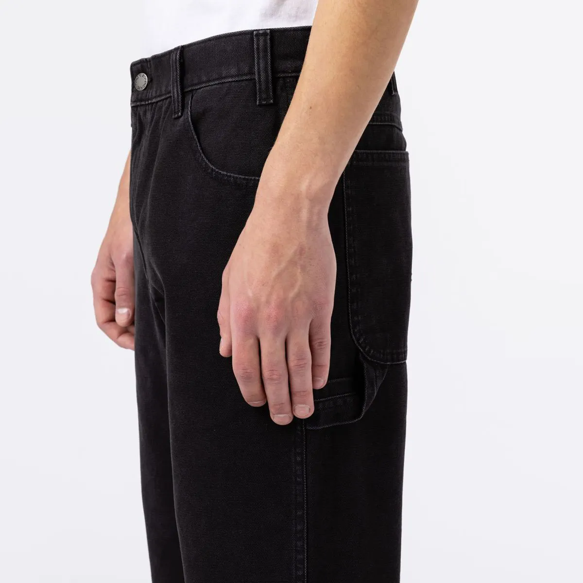 Dickies Duck Canvas Carpenter Chino Pants Stone Washed Black