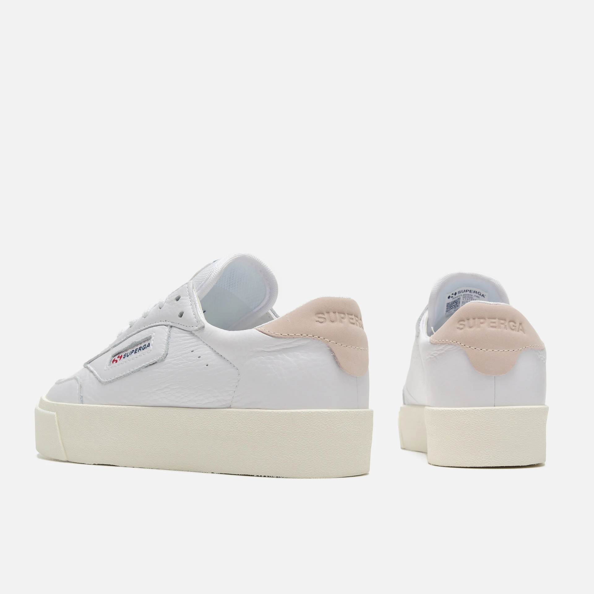 Superga 3843 Clubesse Platform Sneaker White/Violet