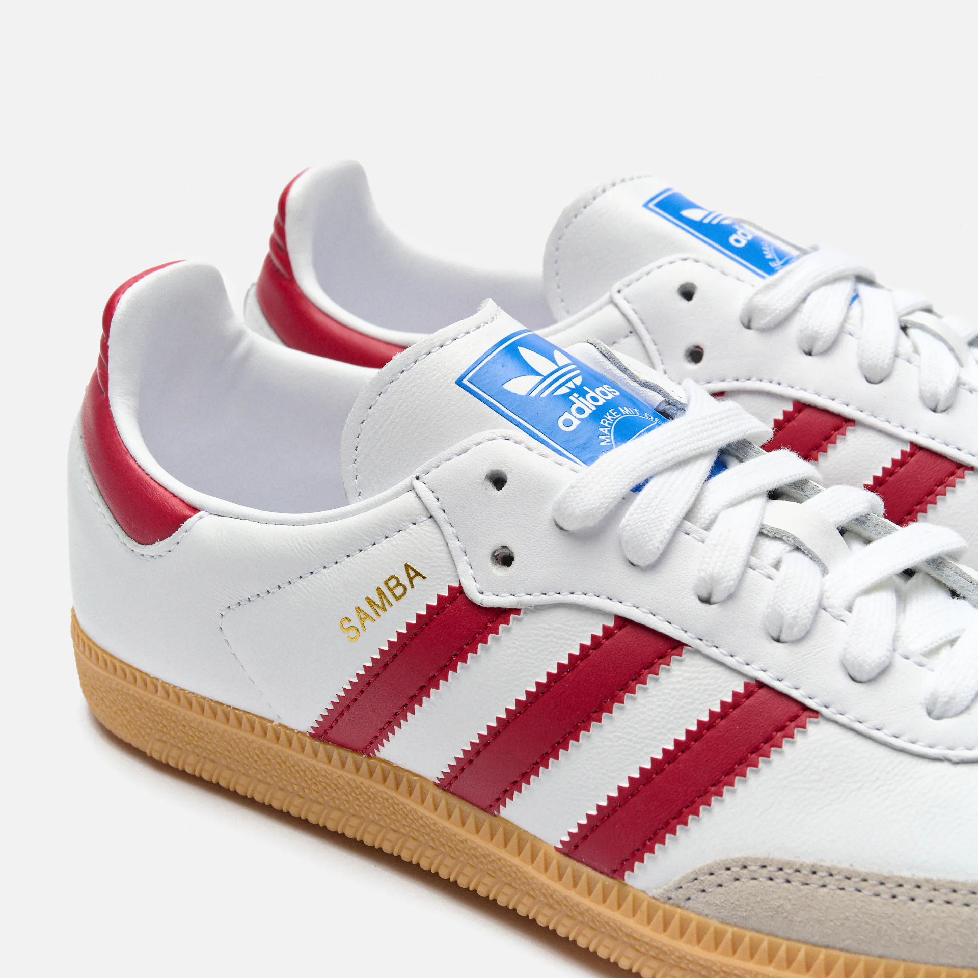 adidas Originals Samba OG Sneaker Cloud White/Collegiate Burgundy/Gum