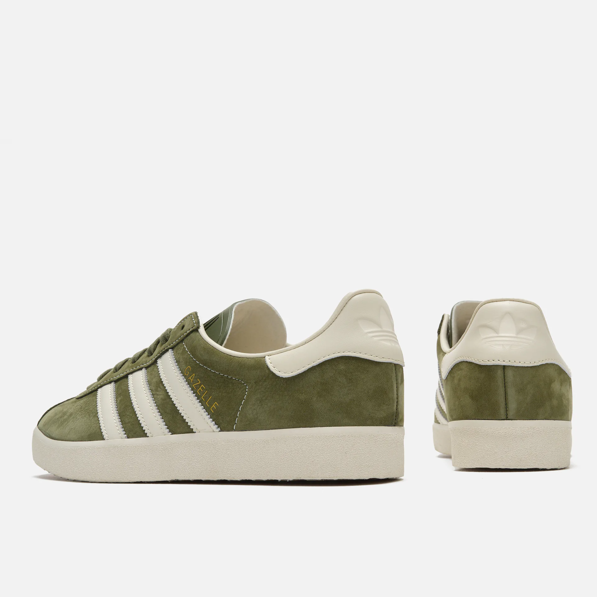 adidas Originals Gazelle 85 Sneaker Olive Strata/Core White/Wonder White