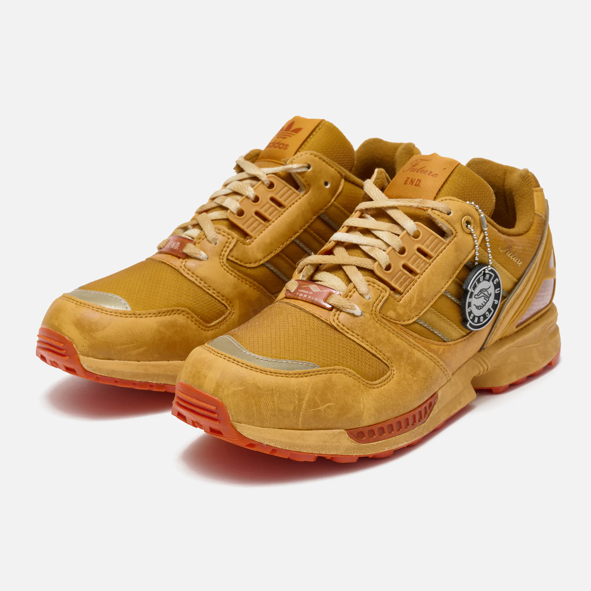 adidas ZX8000 Sneaker Consortium Cup END. Future Orange Suede/Burned Sand