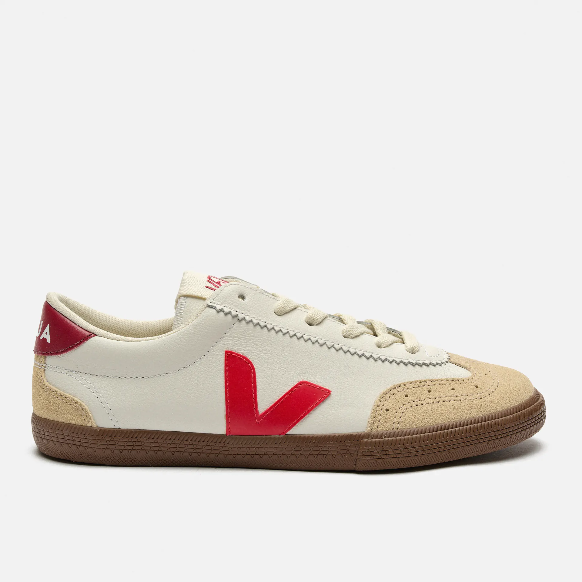 Veja Volley O.T. Leather Sneaker White/Peking/Bark