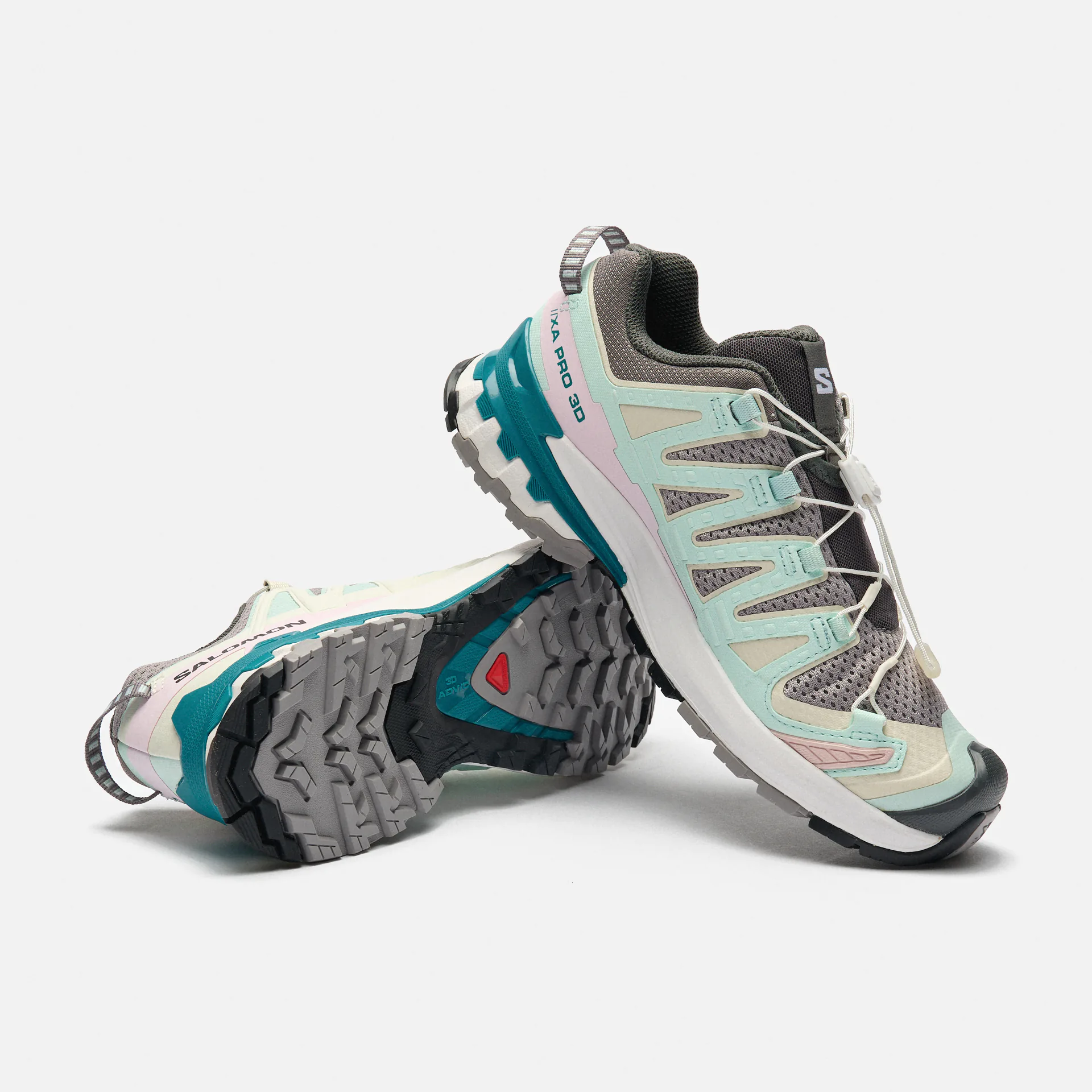 Salomon XA Pro 3D V9 Sneaker Gull/White/Bleached Aqua