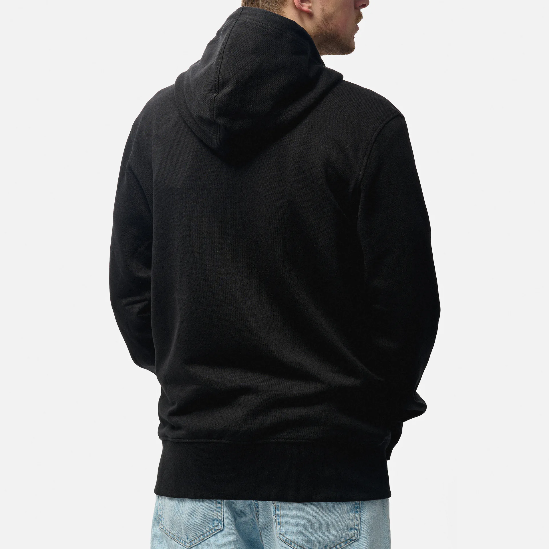 Calvin Klein Jeans Institutional Zip Through Hoodie Black